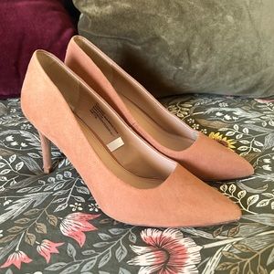 A New Day Camel Suede Pump Heels